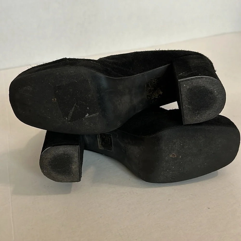Vintage Free People day for night Platform Suede Boots size 37